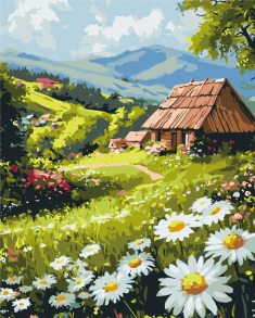 Картина за номером 40*50 см BS54381 "Сільський затишок" Brushme