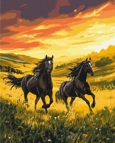 Картина за номером 40*50 см BS54424 "Нескорений біг" Brushme