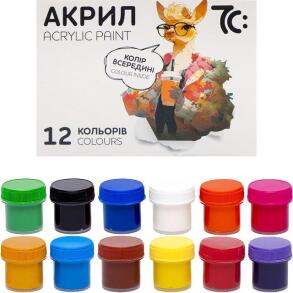 Фарби акрилові 12 кол./10 мл "Rudix" Гамма