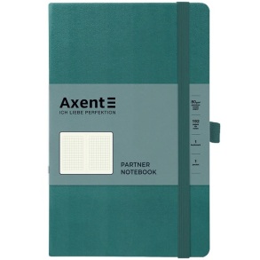 Блокнот 125*195 мм 96 арк., "8201 Partner", #, ТО, лазурний Axent