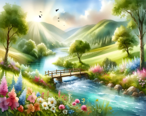 Картина зі страз 30*40 см 187079 "Дивовижна країна" Гулівер