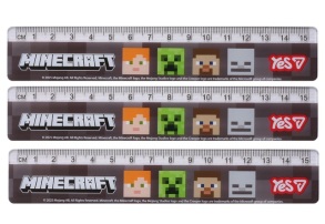 Лінійка пластикова 15 см "Minecraft" Yes