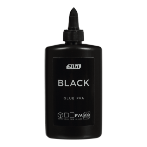 Клей ПВА 200 мл "Black" (ящик=65 шт.) Zibi