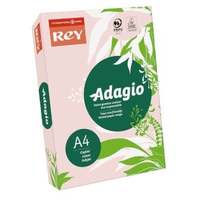 Папір "Rey Adagio" пастель A4, 80 г/м2, 500 арк., Pink 89/світло-рожевий