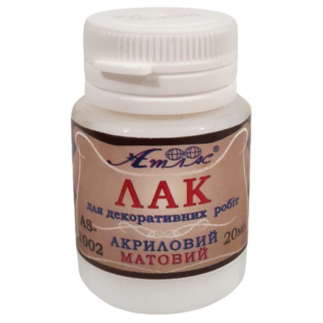 Лак акриловий 20 мл матовий 