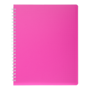 Блокнот А5 60 арк., "24554155 Bright", #, ПО, пружина, рожевий Buromax
