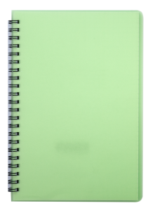 Блокнот А5 60 арк., "24554155 Bright", #, ПО, пружина, салатовий Buromax