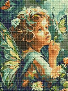 Картина зі страз 30*40 см RDBS 7004 "Шепіт крил" Brushme