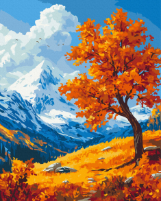 Картина за номером 40*50 см BS 54396 "Осінній краєвид" Brushme