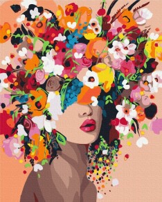 Картина за номером 40*50 см BS 41053 "Квіткова німфа" Brushme