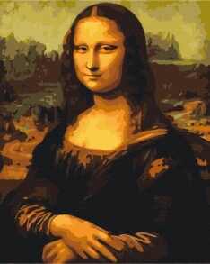 Картина за номером 40*50 см BS 00241 "Мона Ліза" Brushme