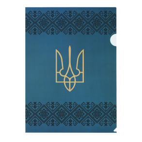 Папка-куток А4 пластикова/кольорова з малюнком "Ukraine Decor" Buromax