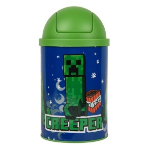 Контейнер для сміття настільний металевий "Minecraft Creeper" Yes