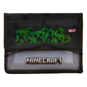 Папка для зошитів пластикова на гумку В5 "Minecraft Creepers" Yes