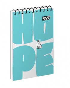 Блокнот А7 80 арк., "Hope", #, ТО, пружина верхня Yes
