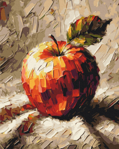 Картина за номером 40*50 см BS 54163 "Яблуко @Oleg Loburak" Brushme