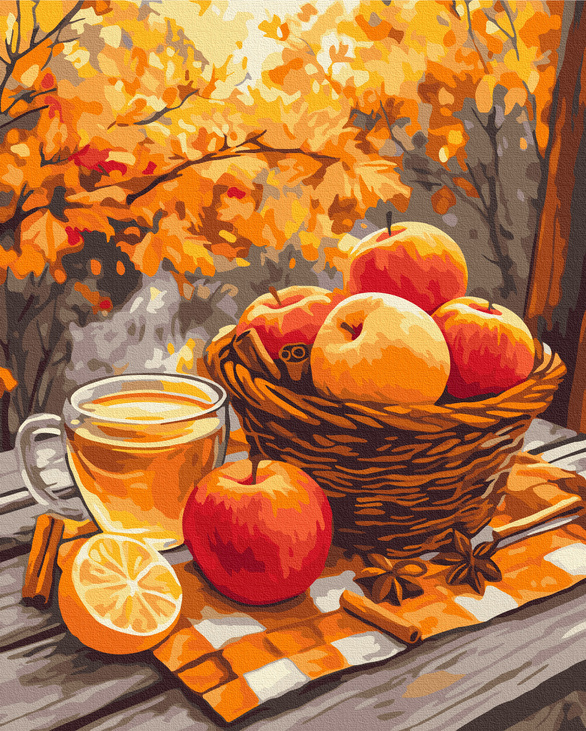 Картина за номером 40*50 см BS 54181 "Яблука з корицею" Brushme