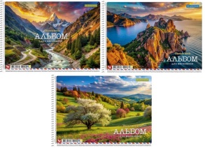 Альбом для малювання А4 30 арк., 120 г/м2, пружина Школярик
