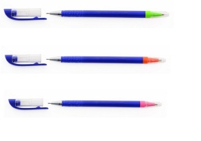 Ручка кулькова Linc "Combi + Hi-liner", масляна основа, 0,7/1,4 мм, рожева (уп.=12 шт.)