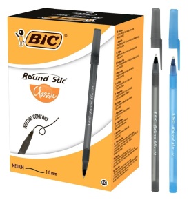 Ручка кулькова Bic "Round Stic", 0,32 мм, синя (уп.=60 шт.)