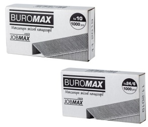 Скоби № 10 (1000 шт.) "Jobmax" Buromax