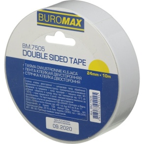 Скотч двосторонній 18 мм*10 м (туба=8 шт.) Buromax