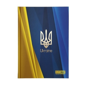 Блокнот А5 96 арк., "24511101 Ukraine", #, ТО, синій Buromax