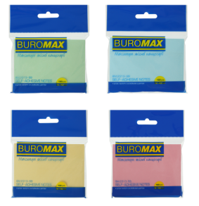 Стікер 76*102 мм/100 арк. мікс Buromax
