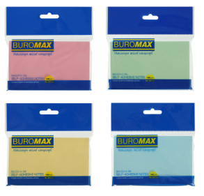 Стікер 76*127 мм/100 арк. мікс Buromax