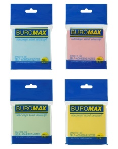 Стікер 76*76 мм/100 арк. мікс Buromax