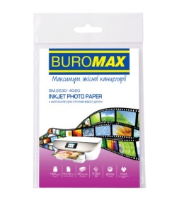 Фотопапір глянцевий 10*15 см 180 г/м2 20 арк. Buromax
