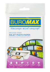 Фотопапір глянцевий 10*15 см 200 г/м2 20 арк. Buromax