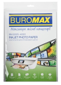 Фотопапір матовий А4 180 г/м2 20 арк. Buromax