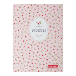 Блокнот А5 80 арк., "24522101 Piccoli", #, ІО, світло-рожевий Buromax