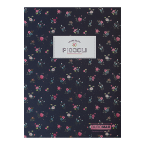 Блокнот А5 80 арк., "24522101 Piccoli", #, ІО, темно-синій Buromax