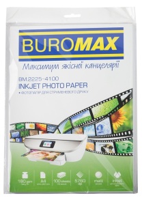 Фотопапір матовий А4 180 г/м2 100 арк. Buromax