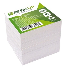 Папір для нотаток 85*85 мм/800 арк., неклеєний/білий Fresh Up