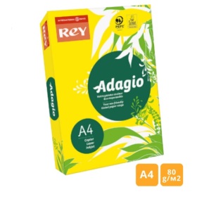 Папір "Rey Adagio" інтенсив A4, 160 г/м2, 250 арк., Yellow 66/жовтий