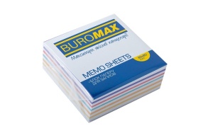 Папір для нотаток 80*80*30 мм, неклеєний/зебра Buromax