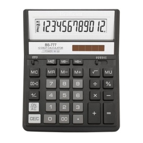 Калькулятор Brilliant BS-777 BK 12-ти розрядний дисплей