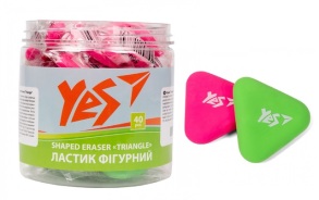 Гумка для стирання Yes трикутна "Triangle" (уп.=40 шт.)