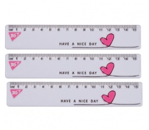 Лінійка пластикова 15 см "Nice Day" Yes