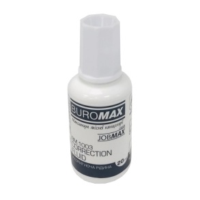 Коректор 20 мл з пензликом "Jobmax" (уп.=12 шт.) Buromax