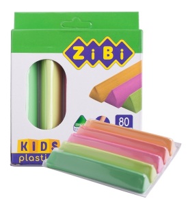 Пластилін Zibi 5 кол. 80 г "Kids Line Neon"
