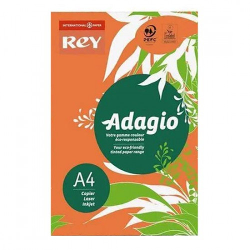 Папір "Rey Adagio" інтенсив A4, 160 г/м2, 250 арк., Orange 21/помаранчевий