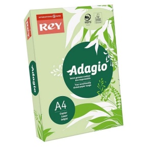 Папір "Rey Adagio" пастель A4, 160 г/м2, 250 арк., Green 09/зелений